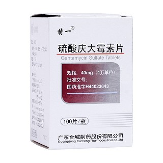 硫酸慶大霉素片(廣城)