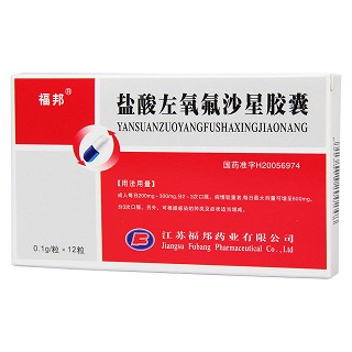 鹽酸左氧氟沙星膠囊(0.1g*12s) 鹽酸左氧氟沙星膠囊(0.1g*12s)