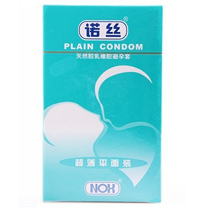 諾絲天然膠乳橡膠避孕套(超薄平面裝)