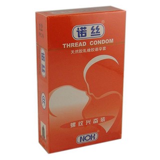 諾絲天然膠乳橡膠避孕套(螺紋興奮裝)