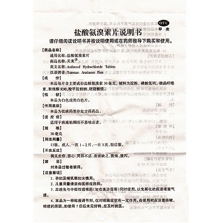 鹽酸氨溴索片(12s*2板)