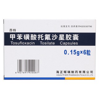 甲苯磺酸托氟沙星膠囊(昂特) 甲苯磺酸托氟沙星膠囊(昂特)