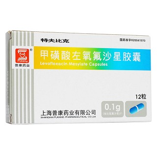 甲磺酸左氧氟沙星膠囊(特膚比克)