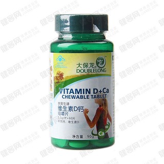 大保龍惠普生牌維生素d鈣咀嚼片 