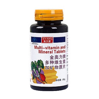 埃文斯多種維生素與礦物質(zhì)片(加州陽光)