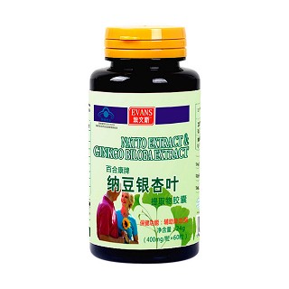 埃文斯納豆銀杏葉提取物軟膠囊(加州陽光)
