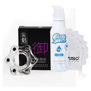 磁能環(huán) 1只+安全套 御 10只+主持人涼感潤(rùn)滑油70g+耐氏延時(shí)濕巾10片