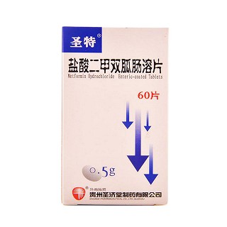 鹽酸二甲雙胍腸溶片(圣特)