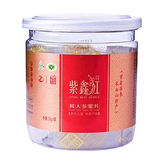 紫鑫長(zhǎng)白山人參片即食鮮人參蜜片(德興堂阿膠)