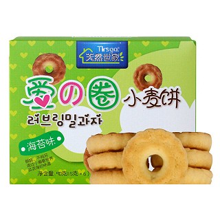 天然世家愛の圈小麥餅海苔味(永樂)