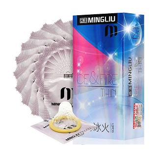 名流天然乳膠橡膠避孕套(冰火)