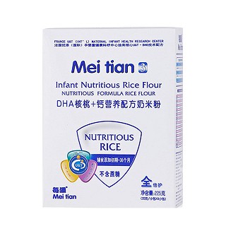 每添輔食dha核桃加鈣配方嬰兒米糊(培芝)