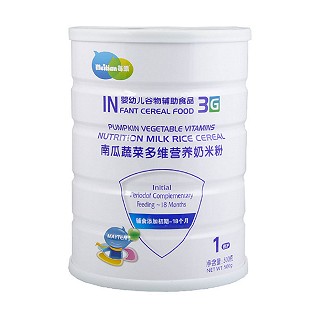 每添南瓜蔬菜配方嬰兒米糊(培芝)