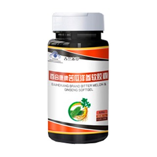 帝荷本草 百合康牌苦瓜洋參軟膠囊(百合)