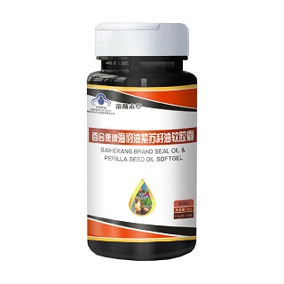 帝荷本草 百合康牌海豹油紫蘇籽油軟膠囊(百合)