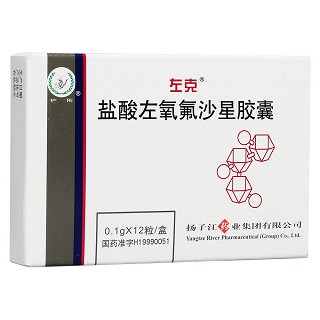 鹽酸左氧氟沙星膠囊(左克) 鹽酸左氧氟沙星膠囊(左克)