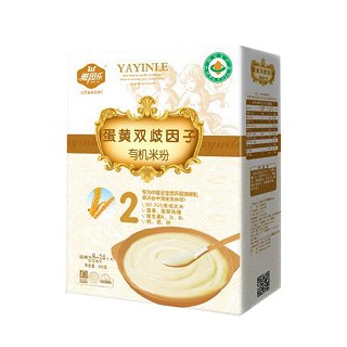 雅因樂蛋黃雙歧因子營養(yǎng)有機米粉(廣來健康)