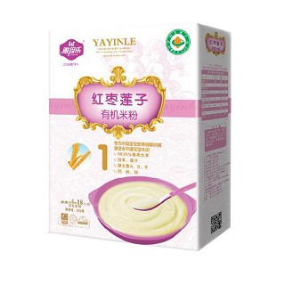 雅因樂果紅棗蓮子有機營養(yǎng)米粉(廣來健康)