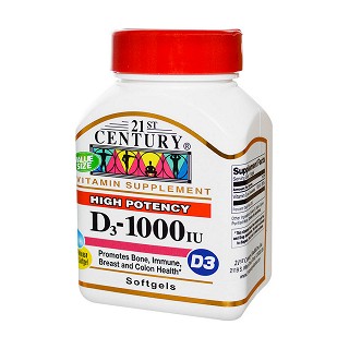 21st century health care 維生素d3-1000iu(250粒)