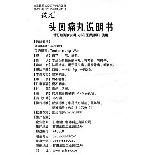 頭風(fēng)痛丸功效作用廠家