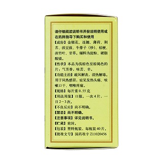 銀翹解毒片(同仁堂)