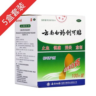 云南白藥創(chuàng)可貼100片裝5盒(云南白藥)