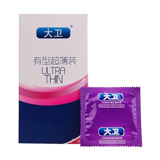 名流天然乳膠橡膠避孕套(大衛(wèi)有型超薄裝光面普通型)