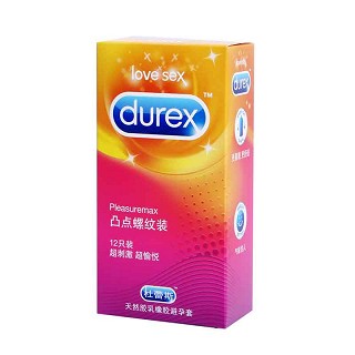 杜蕾斯凸點螺紋裝 12只(倫敦杜蕾)