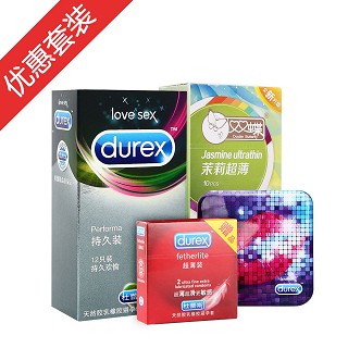 杜蕾斯持久裝12+激情6只+雙蝶10只+鐵盒一只(倫敦杜蕾斯)