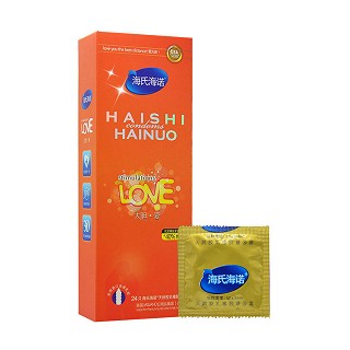 海氏海諾天然膠乳橡膠避孕套(大膽愛(ài) 浮點(diǎn)型)