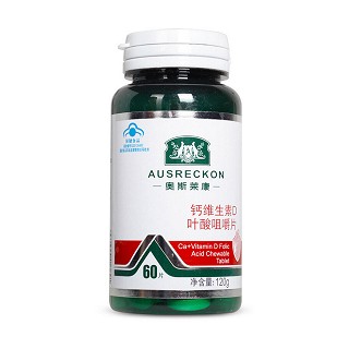 奧斯萊康 鈣維生素d葉酸咀嚼片