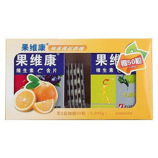 石藥牌 無蔗糖水果味 維生素c含片(青蘋+藍(lán)莓)