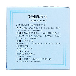 銀翹解毒丸(同仁堂) 銀翹解毒丸(同仁堂)