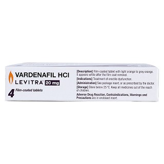 鹽酸伐地那非片(20mg*4片/盒) 鹽酸伐地那非片(20mg*4片/盒)