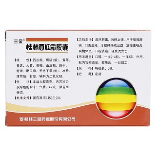 桂林西瓜霜膠囊(三金)
