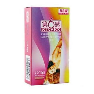 第6感天然膠乳橡膠避孕套(多彩)