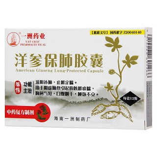 洋參保肺膠囊(0.5g*12粒/盒) 洋參保肺膠囊(0.5g*12粒/盒)