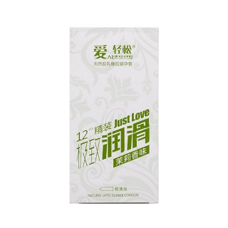 愛輕松天然膠乳橡膠避孕套(茉莉香味)