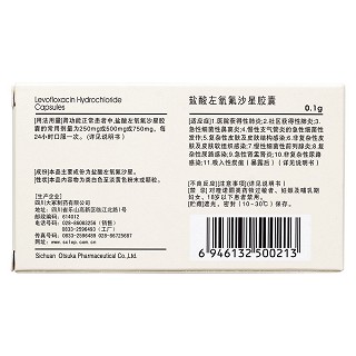 鹽酸左氧氟沙星膠囊(大冢) 鹽酸左氧氟沙星膠囊(大冢)