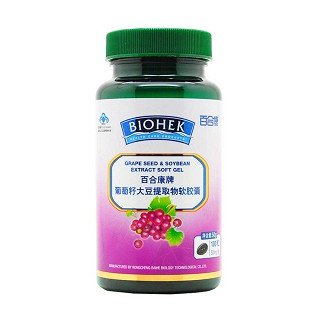 百合康牌葡萄籽大豆提取物軟膠囊