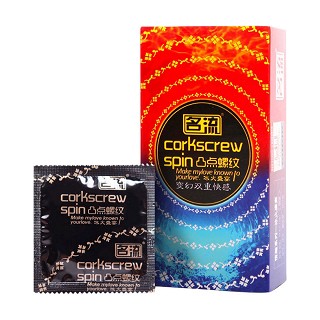 名流天然乳膠橡膠避孕套(凸點(diǎn)螺紋-冰火盛宴)