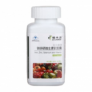 優(yōu)卡力鐵鋅硒維生素軟膠囊(金圣力)