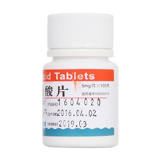 葉酸片(5mg*100片/瓶) 葉酸片(5mg*100片/瓶)