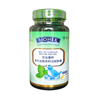 百合康牌海豹油紫蘇籽油軟膠囊(百合)