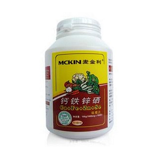 麥金利牌鈣鐵鋅硒咀嚼片(麥金利)